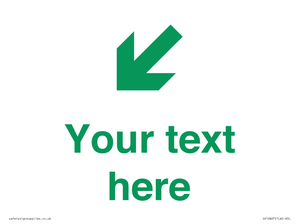 Custom Safe Condition inverse: Green Down left right arrow